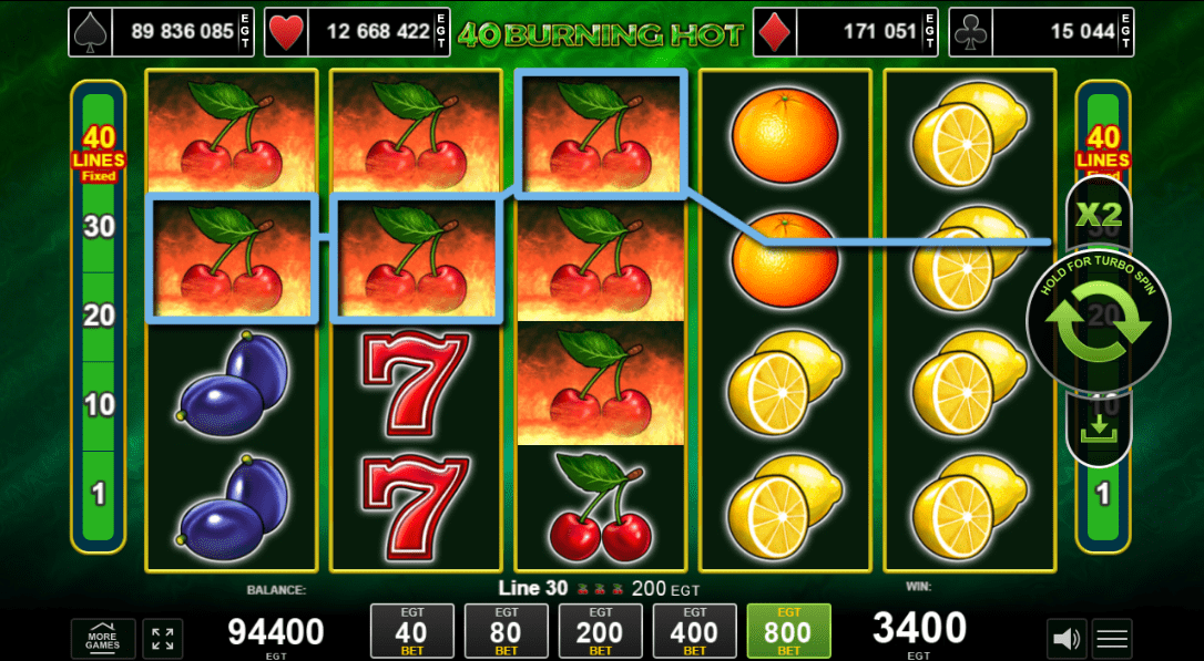 Προεπισκόπηση του 40 Burning Hot Slot/ #1 Προεπισκόπηση του 40 Burning Hot Slot/ #1