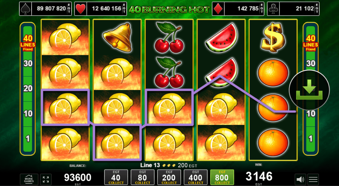 Προεπισκόπηση του 40 Burning Hot Slot/ #3 Προεπισκόπηση του 40 Burning Hot Slot/ #3