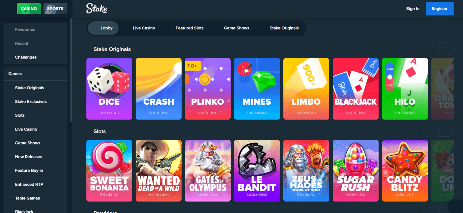 Προεπισκόπηση του Stake Casino/#4 Προεπισκόπηση του Stake Casino/#4