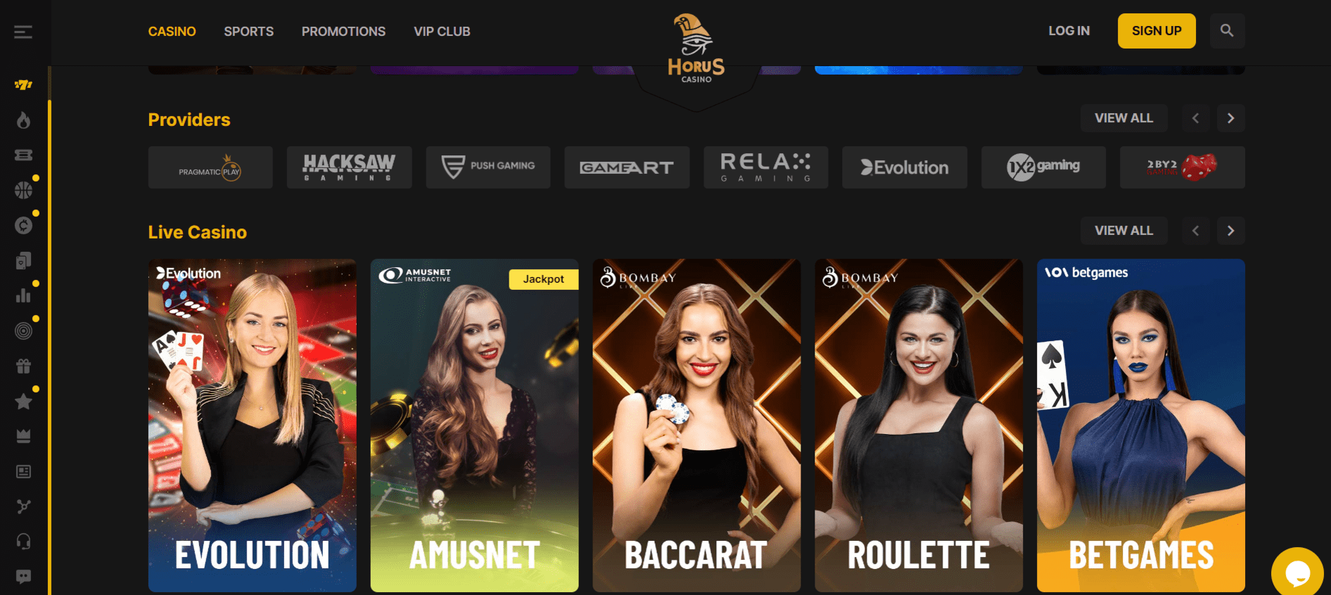 Προεπισκόπηση του Horus Casino/#2