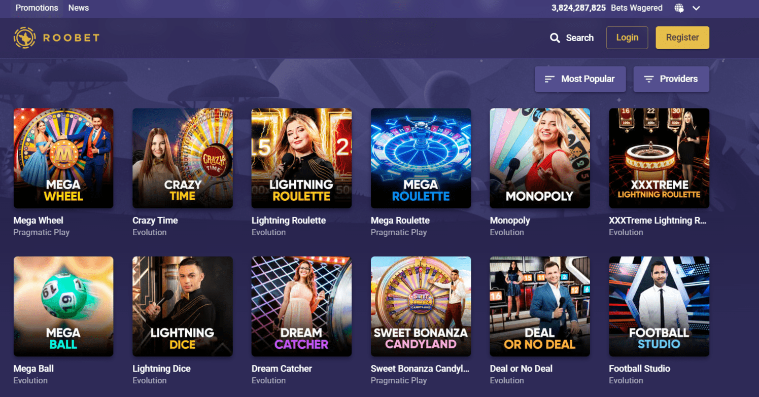 Προεπισκόπηση του RooBet Casino/#2