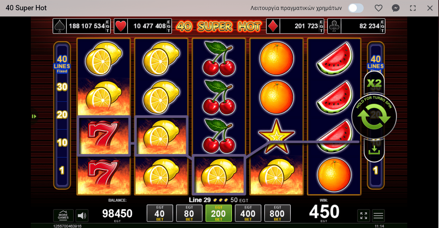 Προεπισκόπηση του 40 Super Hot Slot/ #3