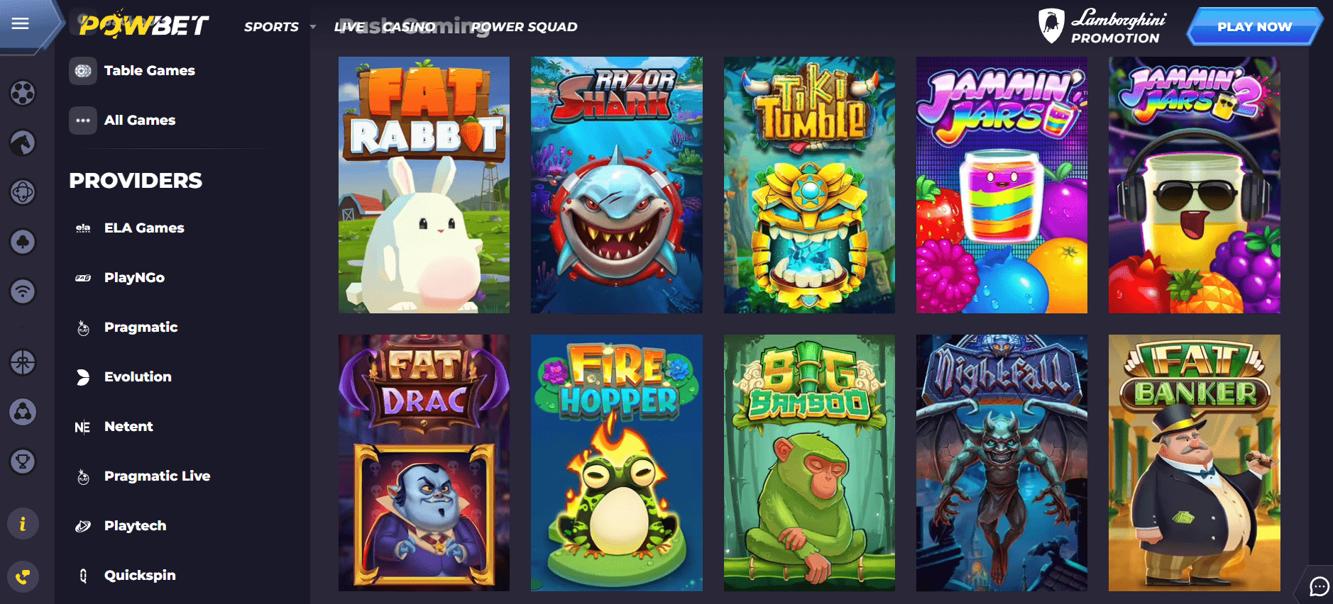 Προεπισκόπηση του PowBet Casino/#3