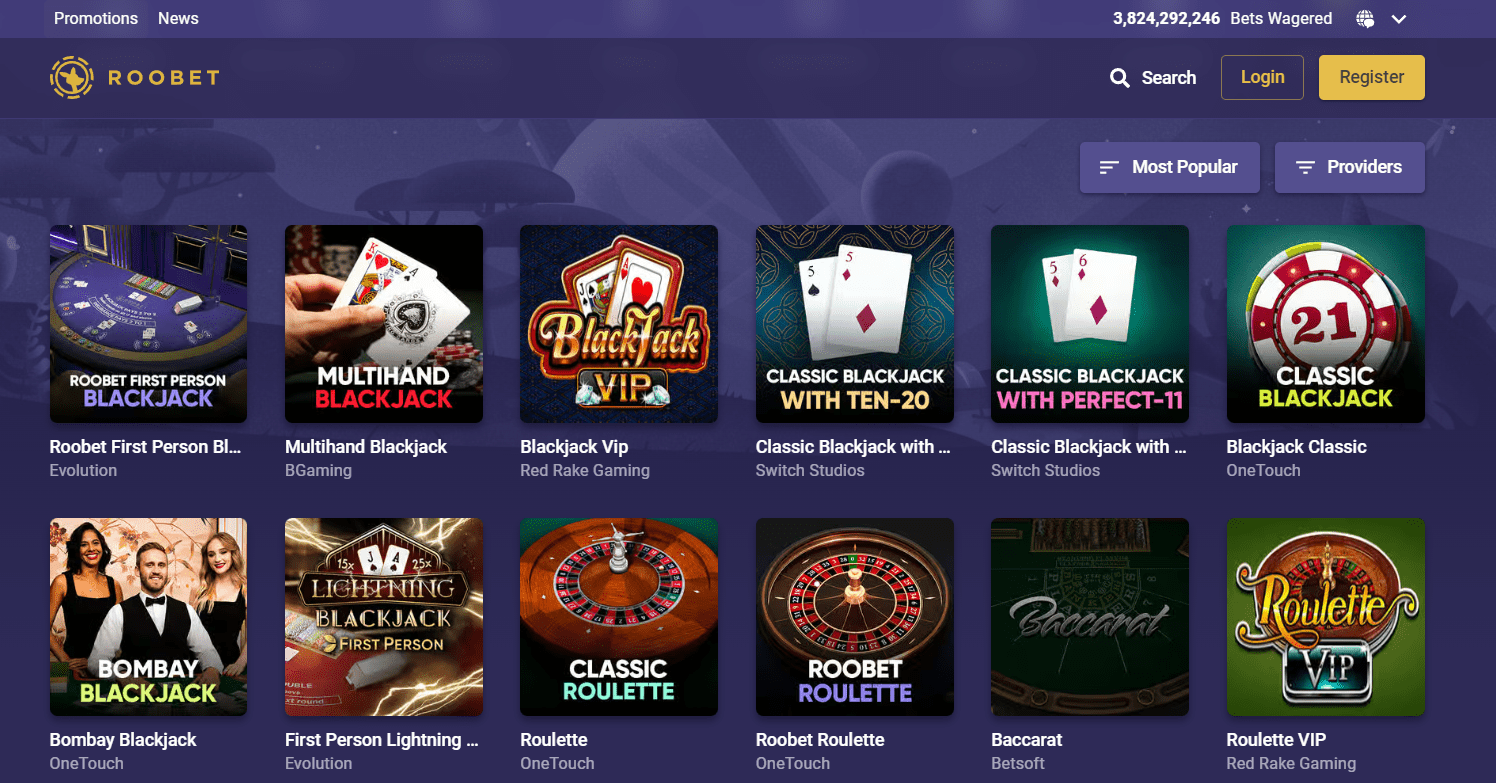 Προεπισκόπηση του RooBet Casino/#4