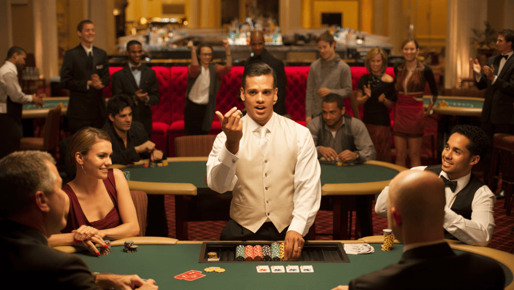 Εμπειρία live dealer casino με τραπέζια ρουλέτας και blackjack