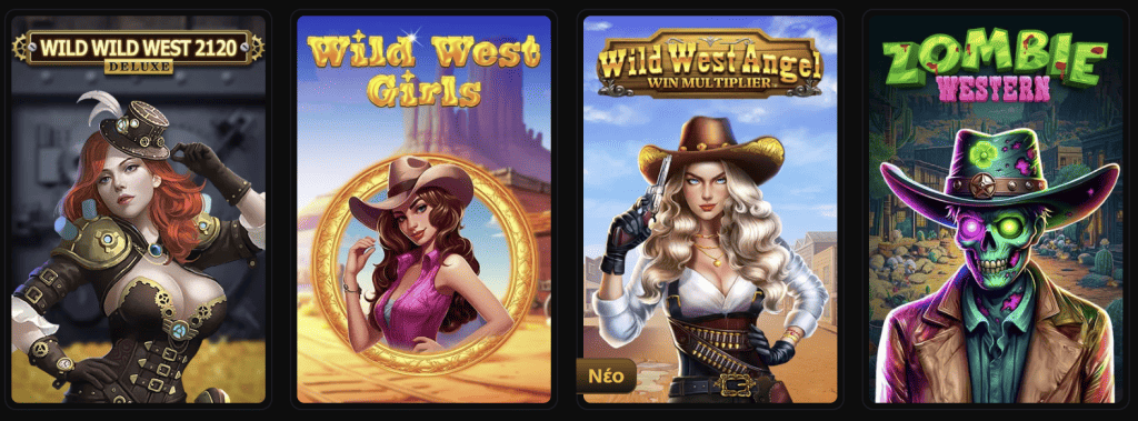 Συλλογή από θεματικά φρουτάκια (slots) με θέμα την Άγρια Δύση και ζόμπι στο Wildsino.