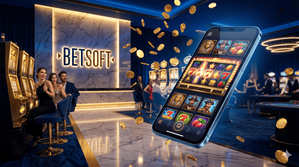 Betsoft online casino με κινητό slots, παίκτες και χρυσά νομίσματα